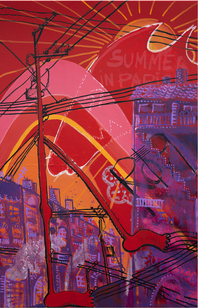 Summer in Paris - 115x 60cm Original sur toile : 1050€ TTC Print numéroté : 60€ TTC