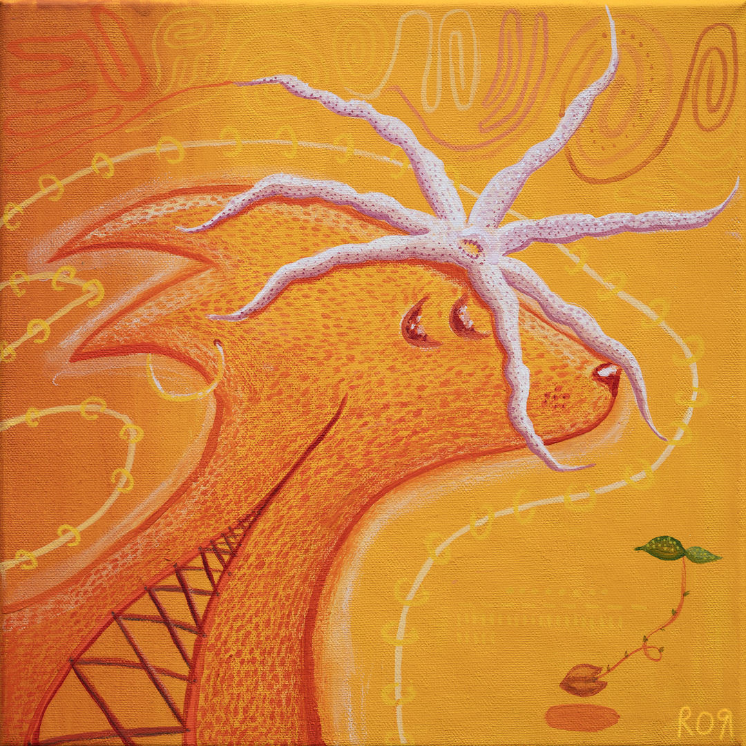 Jeunesse - 30cm x 30cm Original sur toile : 280€ TTC Print numéroté : 50€ TTC