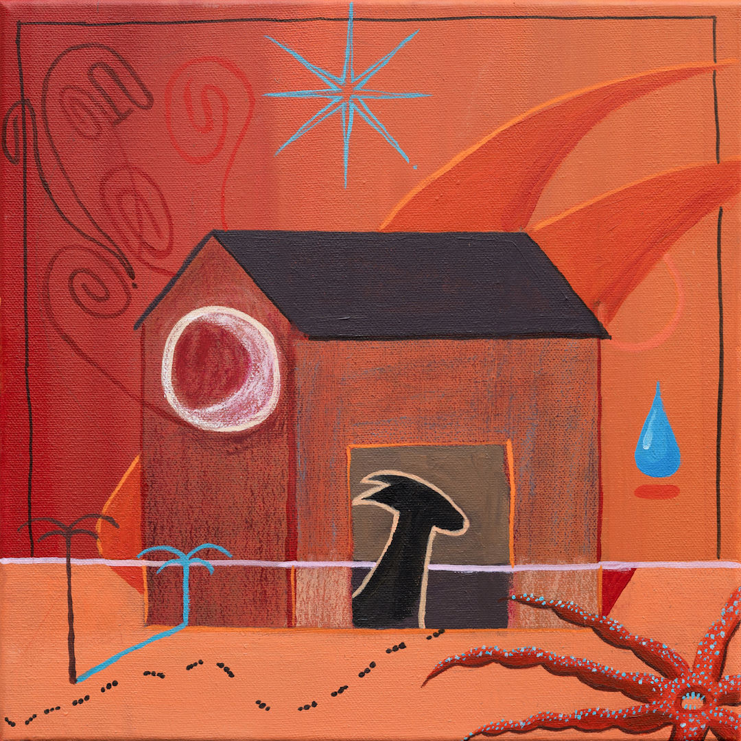 Adolescence - 30cm x 30cm Original sur toile : 280€ TTC Print numéroté : 40€ TTC